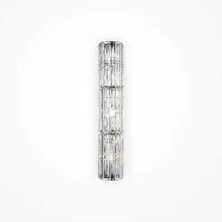 Wandleuchten|Flurlampen*Maytoni Wandleuchte Metall Glas E14 H: 75,2 cm Chrom 3-flammig