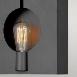 Elstead Wandleuchte Metall Graphit H: 26,6 cm klein E27 eckig Modern< Wandleuchten|Flurlampen