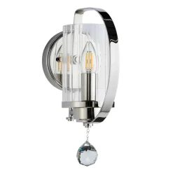 Elstead Wandleuchte Metall in Nickel E14 Klassisch dekorativ< Wandleuchten|Flurlampen