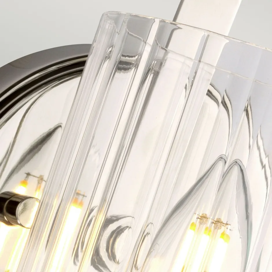 Elstead Wandleuchte Metall in Nickel E14 Klassisch dekorativ< Wandleuchten|Flurlampen