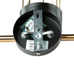 Wandleuchten|Küchenlampen*Easylight Wandleuchte Metall Loft Design in Schwarz Gold QUINN