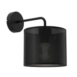 Wandleuchten|Schlafzimmer Lampen*Luminex Wandleuchte Metall Schwarz T:26 cm E27 dekorativ Loft