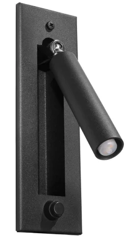 Sollux Wandleuchte Metall Schwarz verstellbar H: 20 cm G9 Lesen< Wandleuchten|Flurlampen