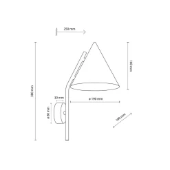 TK Lighting Wandleuchte Metall Schwarz H: 38 cm E27 Retro Design< Wandleuchten|Küchenlampen