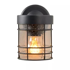Außenwandleuchten|Metall Lampen* Wandleuchte Metall Schwarz IP23 E27 Haus Haustür Garten