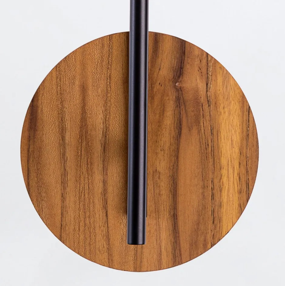 Elstead Wandleuchte Metall Teak Holz Furnier GU10 50 cm hoch< Wohnzimmerlampen|Schlafzimmer Lampen