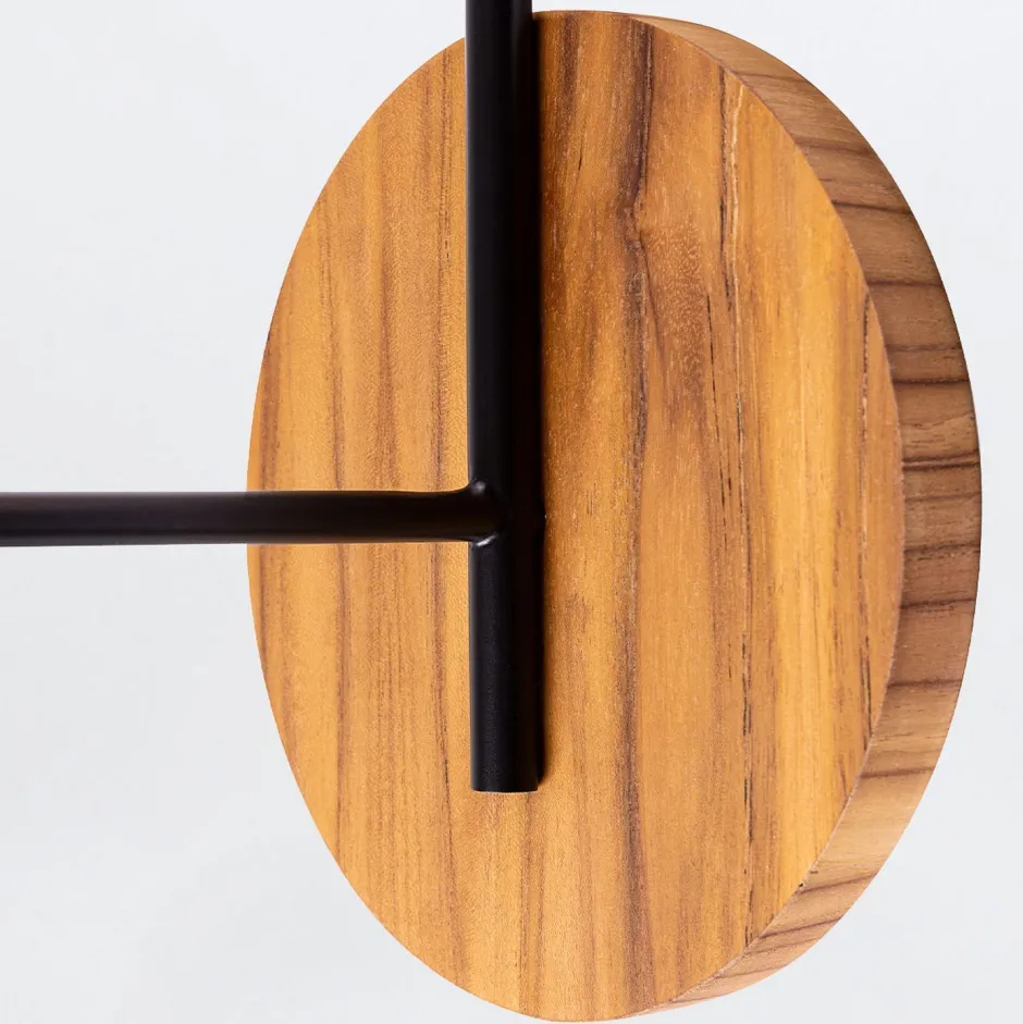 Elstead Wandleuchte Metall Teak Holz Furnier GU10 50 cm hoch< Wohnzimmerlampen|Schlafzimmer Lampen