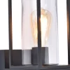 Metall Lampen|Moderne Außenleuchten*Eco-Light Wandleuchte mit Bewegungsmelder Aluminium Glas Schwarz
