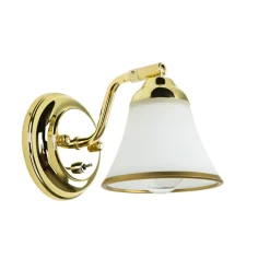 Glaslampen|Jugendstil Lampen*Easylight Wandleuchte mit Schalter verstellbar Badezimmer