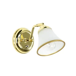 Glaslampen|Jugendstil Lampen*Easylight Wandleuchte mit Schalter verstellbar Badezimmer