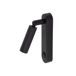 TK Lighting Wandleuchte mit Schalter Metall G9 H: 22cm schwenkbar Schwarz< Spots|Badezimmer Lampe