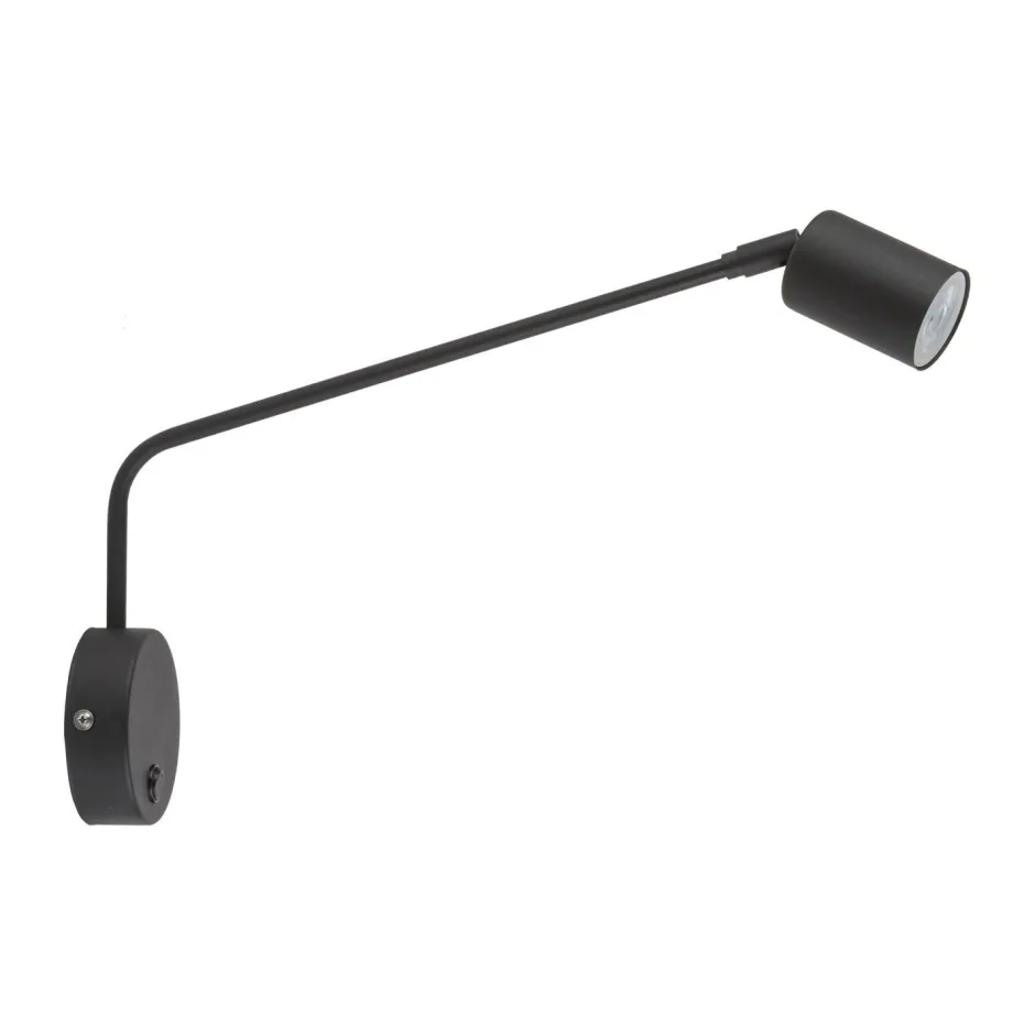 Easylight Wandleuchte mit Schalter Metall verstellbar GU10 Schwarz< Wandleuchten|Küchenlampen