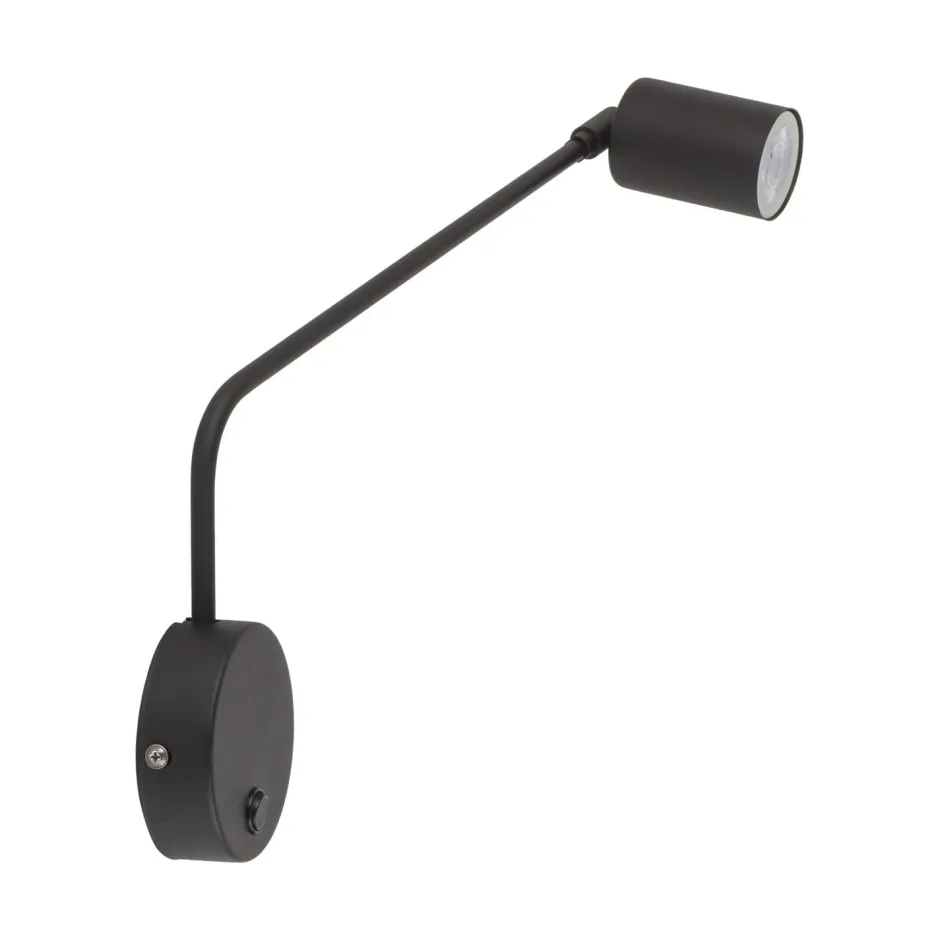 Easylight Wandleuchte mit Schalter Metall verstellbar GU10 Schwarz< Wandleuchten|Küchenlampen