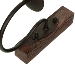 Wandleuchten|Rustikale Lampen*Luminex Wandleuchte mit Schirm Braun Beige Landhausstil