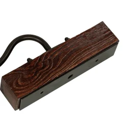 Wandleuchten|Rustikale Lampen*Luminex Wandleuchte mit Schirm Braun Beige Landhausstil