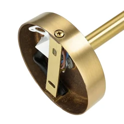 Giovanni Battista Wandleuchte MUSA Messing Glas in Bronze hell Weiß< Glaslampen|Metall Lampen