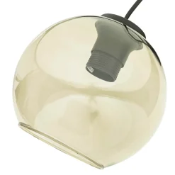 Wandleuchten|Retro Lampen*Nowodvorski Wandleuchte Rauchglas Kugelschirm E27 Pendelarm Schwarz