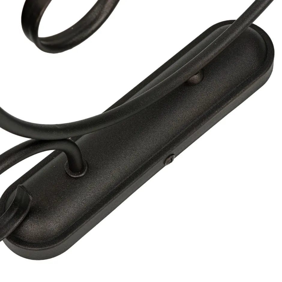 Lamkur Wandleuchte Rustikal Braun Landhaus gemütlich< Wohnzimmerlampen|Stofflampen