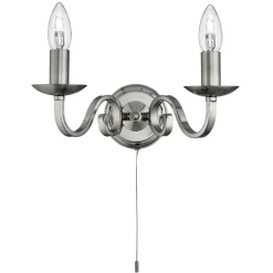 Searchlight Wandleuchte rustikal silbern< Wandleuchten|Esszimmer Lampen