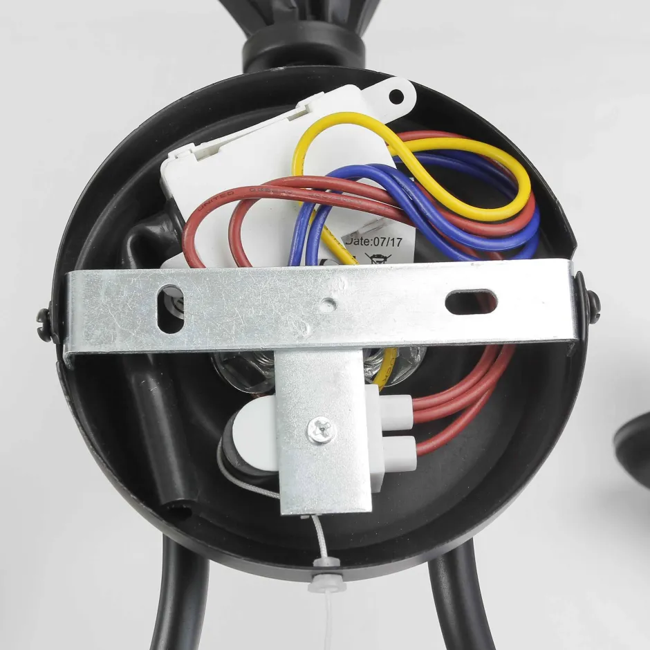 Searchlight Wandleuchte schwarz Jugendstil 2-flmg.< Wandleuchten|Jugendstil Lampen