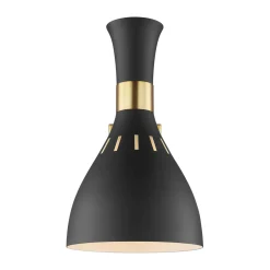 Elstead Wandleuchte Schwarz Messing E27 Metall Retro Design< Wandleuchten|Küchenlampen