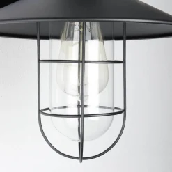 Wandleuchten|Flurlampen*Easylight Wandleuchte Schwarz Metall E27 innen Vintage