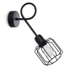 Sollux Wandleuchte Schwarz Metall Retro E14 Käfigschirm TISTA< Wandleuchten|Küchenlampen