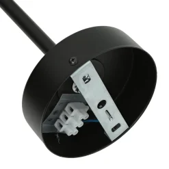 Vintage Lampen|Industrie Lampen*Easylight Wandleuchte Schwarz Metall T:41cm E27 Industrial