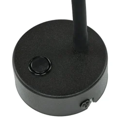 TK Lighting Wandleuchte Schwarz mit Schalter Metall Ø13cm< Wandleuchten|Küchenlampen