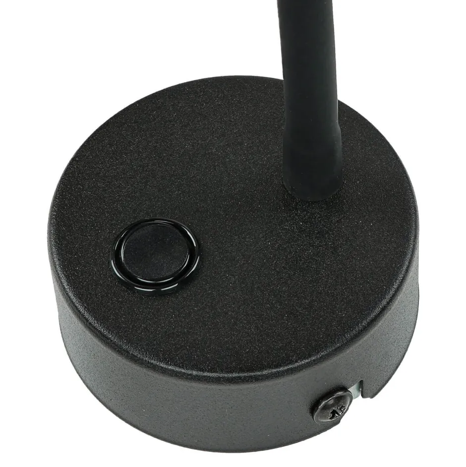 TK Lighting Wandleuchte Schwarz mit Schalter Metall Ø13cm< Wandleuchten|Küchenlampen