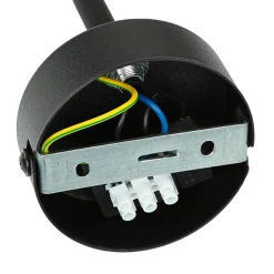 TK Lighting Wandleuchte Schwarz mit Schalter Metall Ø13cm< Wandleuchten|Küchenlampen