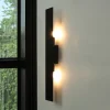 Moderne Lampen|Küchenlampen*TK Lighting Wandleuchte Schwarz Modern Metall 50 cm lang flach eckig