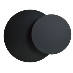 Wandleuchten|Flurlampen*Emibig Wandleuchte Schwarz rund G9 indirekte Beleuchtung