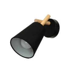 Easylight Wandleuchte Schwarz Stoff Schirm E27 VAIO< Wandleuchten|Flurlampen