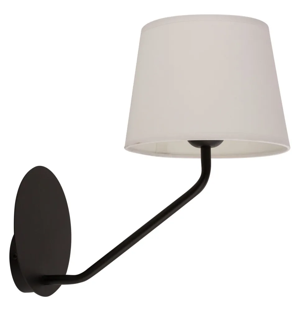 Sigma Wandleuchte Schwarz Weiß Metall H:34 cm E27 blendarm< Wandleuchten|Moderne Lampen