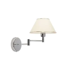 Jupiter Wandleuchte SELUSSA Weiß Chrom Bett Flur Lampe< Wandleuchten|Moderne Lampen
