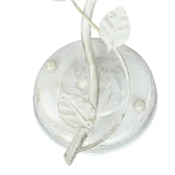 Glaslampen|Florale Lampen*Easylight Wandleuchte Shabby Blumen Creme Weiß Landhaus