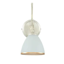 Wandleuchten|Küchenlampen*Lamkur Wandleuchte Shabby Jugendstil Metall Lampe Glas