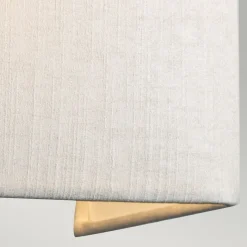 Wandleuchten|Flurlampen*Elstead Wandleuchte Stoff Schirm Up Down Creme Messing E27