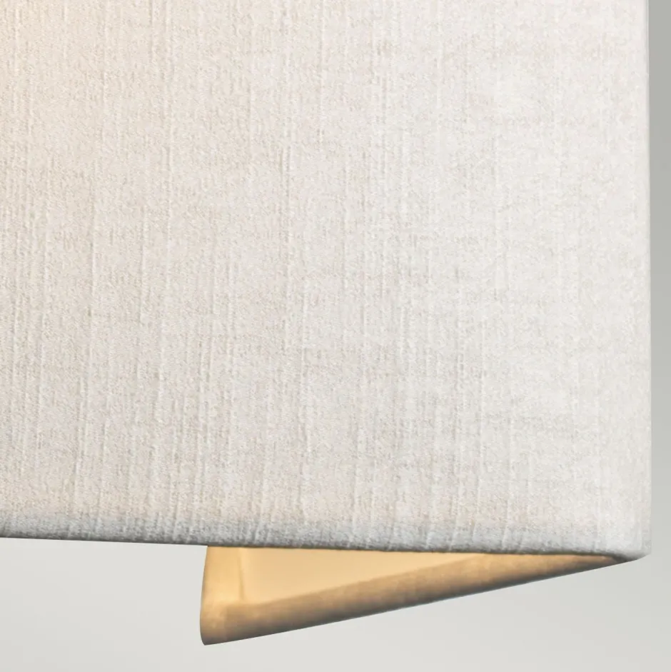 Wandleuchten|Flurlampen*Elstead Wandleuchte Stoff Schirm Up Down Creme Messing E27