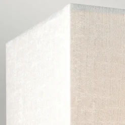 Wohnzimmerlampen|Moderne Lampen*Elstead Wandleuchte Stoff Schirm Up Down Creme Chrom eckig