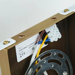 Elstead Wandleuchte Stoff Up Down in Creme Messing GRASTA< Moderne Lampen|Küchenlampen