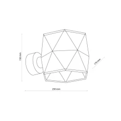Wandleuchten|Flurlampen*TK Lighting Wandleuchte Stoffschirm Grau Schwarz E27 Modern