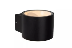 Außenwandleuchten|Fassadenstrahler* Wandleuchte Up Down Aluminium Schwarz IP54 G9 Balkon