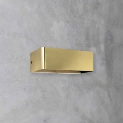 Giovanni Battista Wandleuchte Up Down B: 18 cm E14 Messing in Bronze hell< Wandleuchten|Badezimmer Lampe