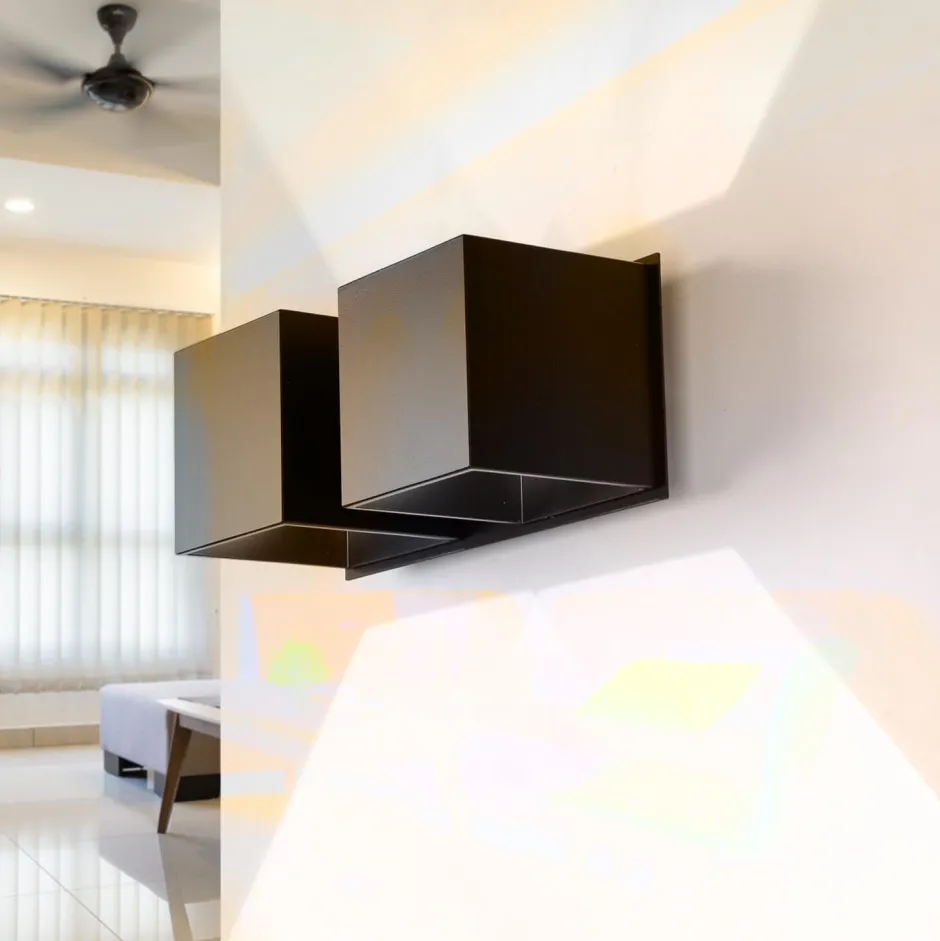 Sollux Wandleuchte Up Down B:26cm 2xG9 Schwarz Metall< Wandleuchten|Flurlampen