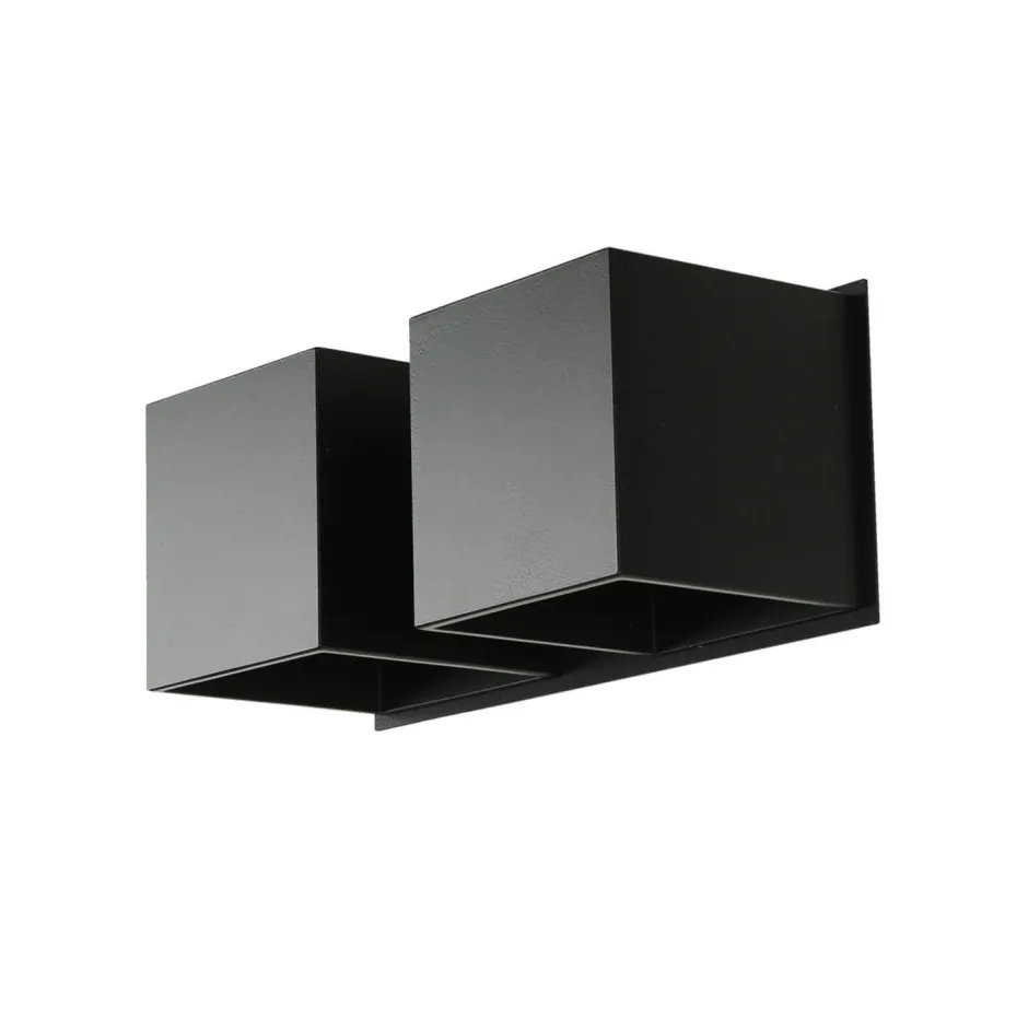 Sollux Wandleuchte Up Down B:26cm 2xG9 Schwarz Metall< Wandleuchten|Flurlampen