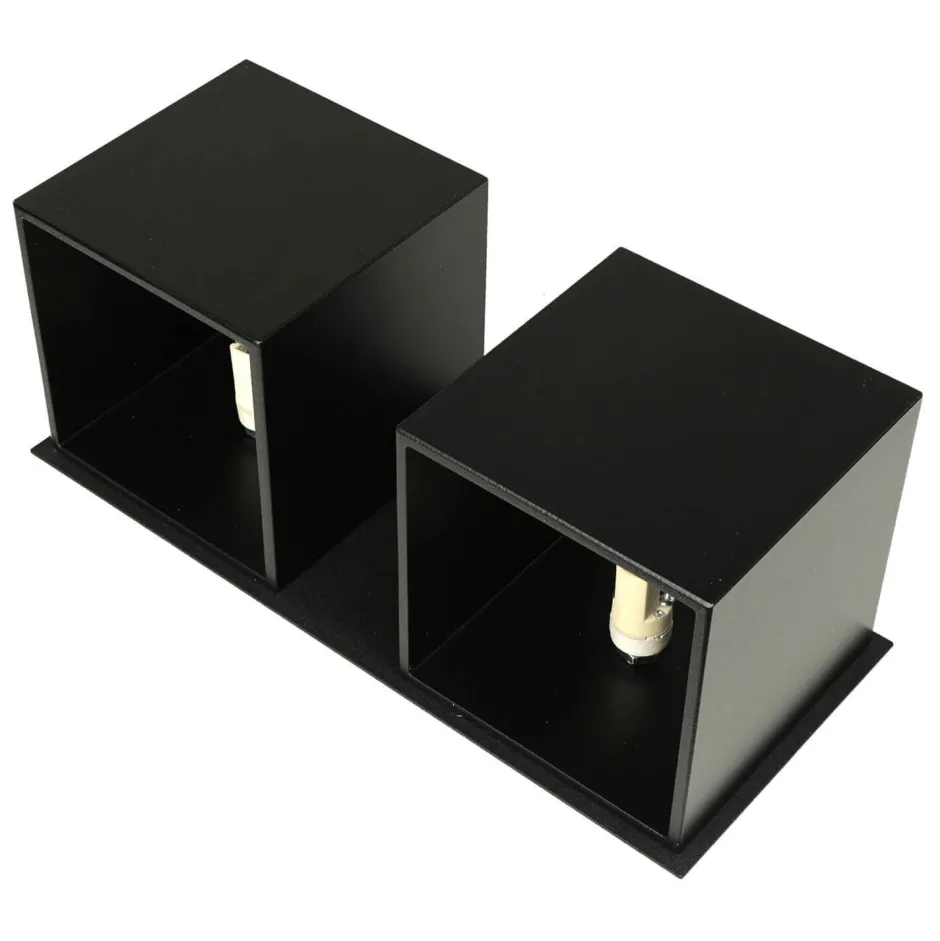 Sollux Wandleuchte Up Down B:26cm 2xG9 Schwarz Metall< Wandleuchten|Flurlampen