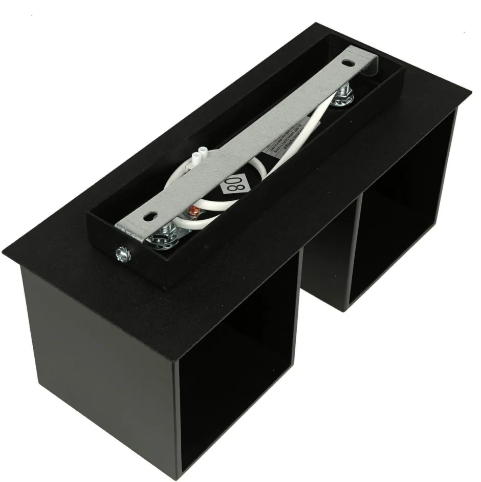 Sollux Wandleuchte Up Down B:26cm 2xG9 Schwarz Metall< Wandleuchten|Flurlampen