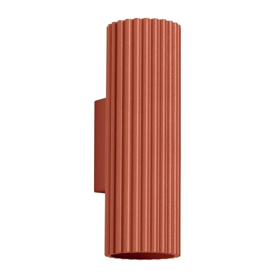Flurlampen|Wohnzimmerlampen*Sollux Wandleuchte Up Down klein H: 20 cm Rot GU10 2-flammig